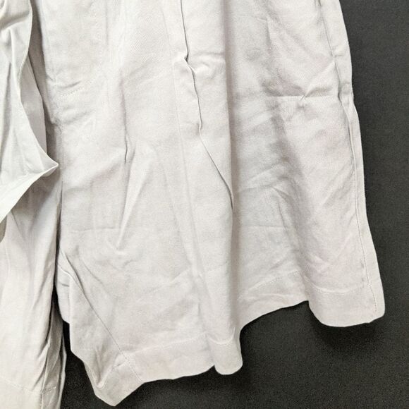 NWT INC Linen Paper Bag Belted Gray Shorts M - Picture 4 of 9